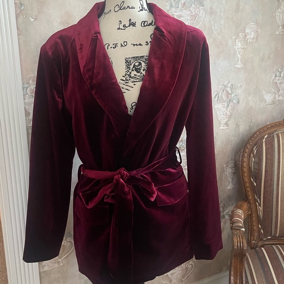 INC VELVET WRAP JACKET NWT - Picture 2 of 5